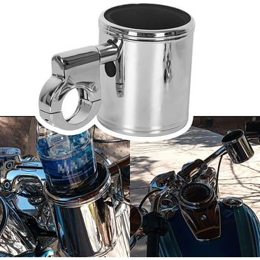 Diamond Plate Stainless Steel Motorcycle Cup Holder Luxury Home GFCUPHQR 